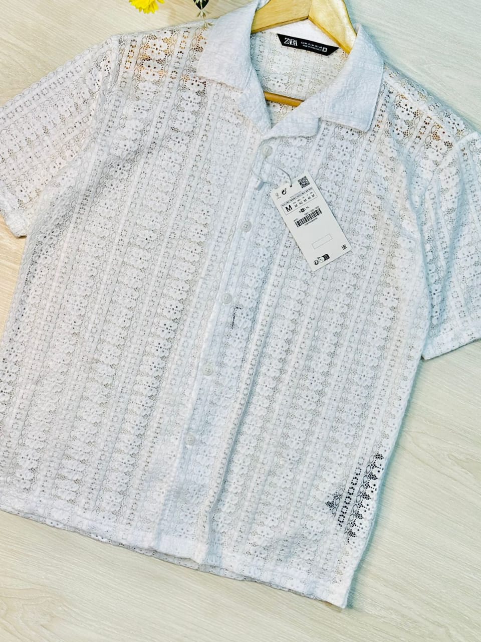 premium viscous shirt white