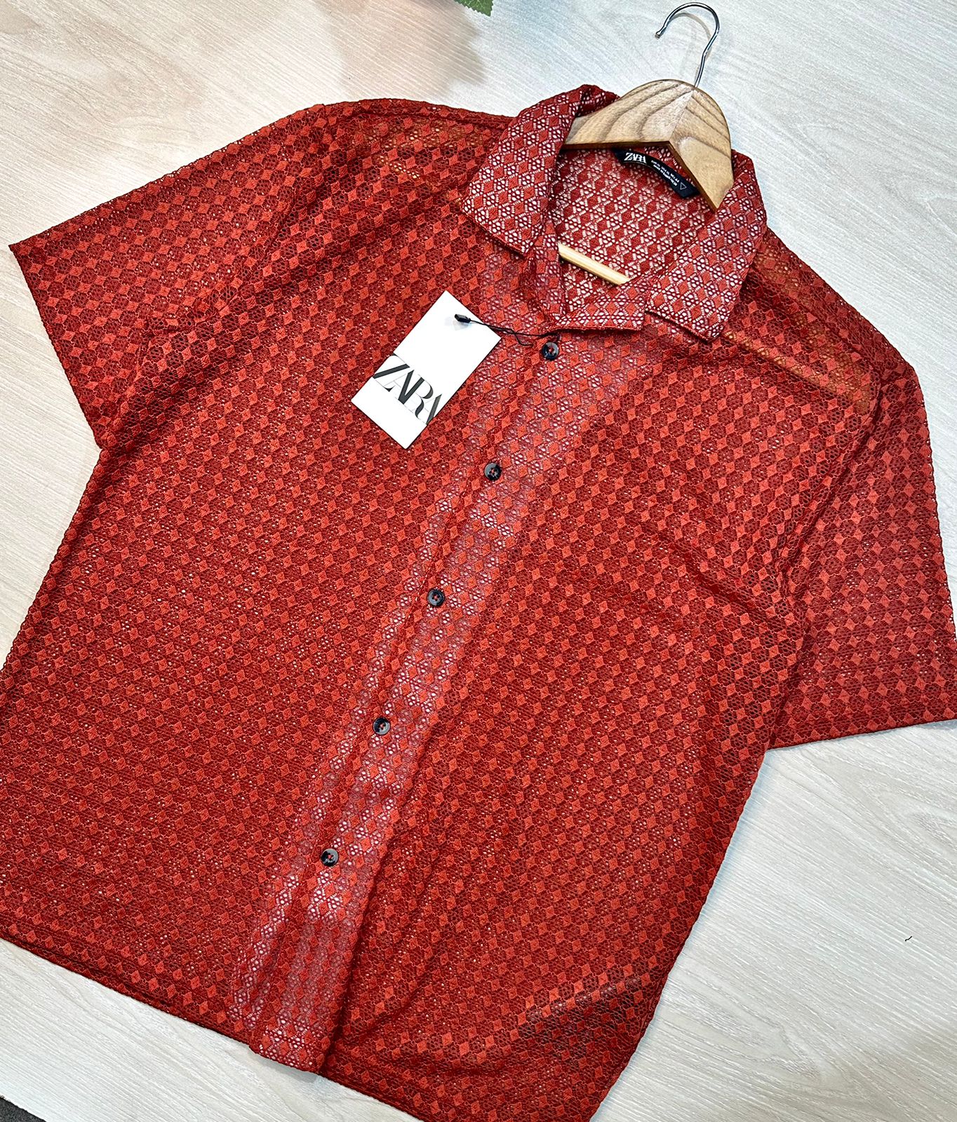 premium viscous shirt merun