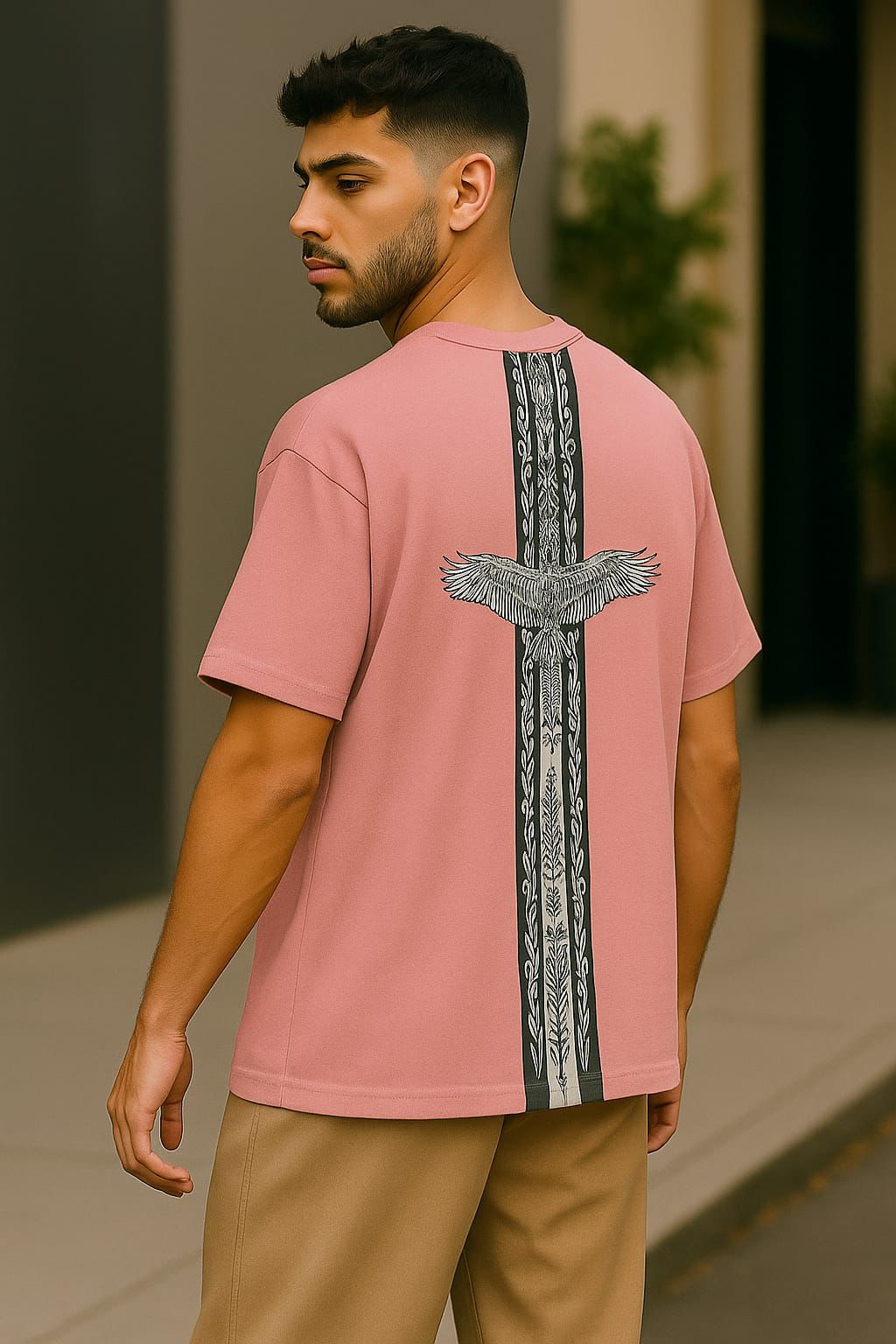 zara drop sholder baby pink